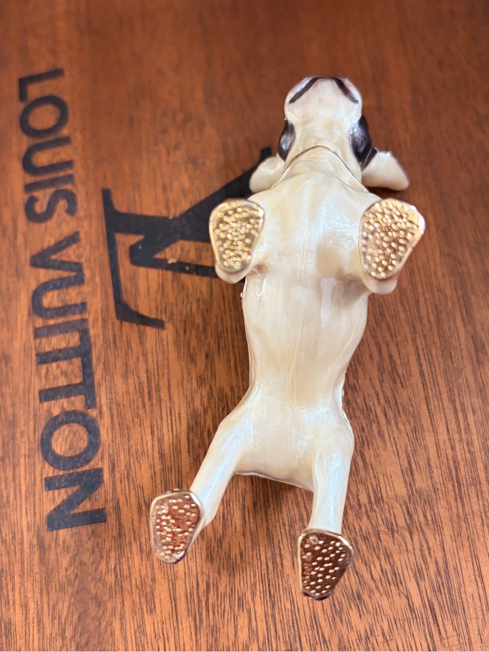 🐾French Bulldog Figurine with Gold & Crystal Accents🐾 - Picture 8 of 10